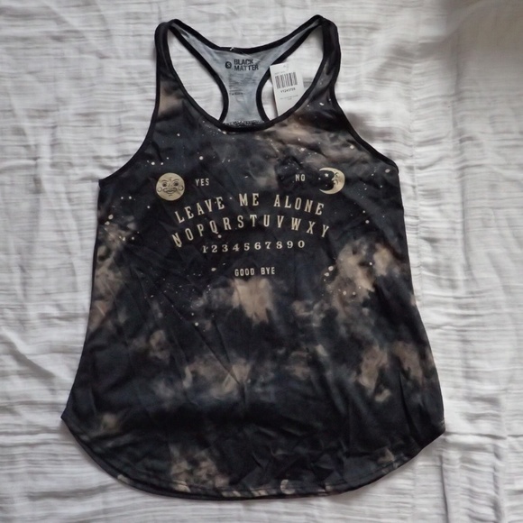 ❌SOLD❌ Black Matter Ouija Racerback Tank Top S - NWT - Picture 1 of 4